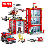 City Fire Station Building Blocks Set