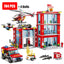 City Fire Station Building Blocks Set