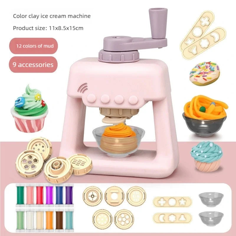 Color Clay Noodle Machine DIY Set