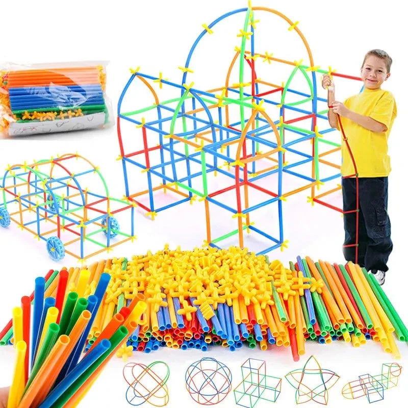 Straw Constructor Building Toys Set