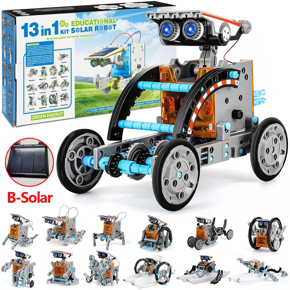 13-in-1 Solar Robot Kit – DIY STEM Educational Toy