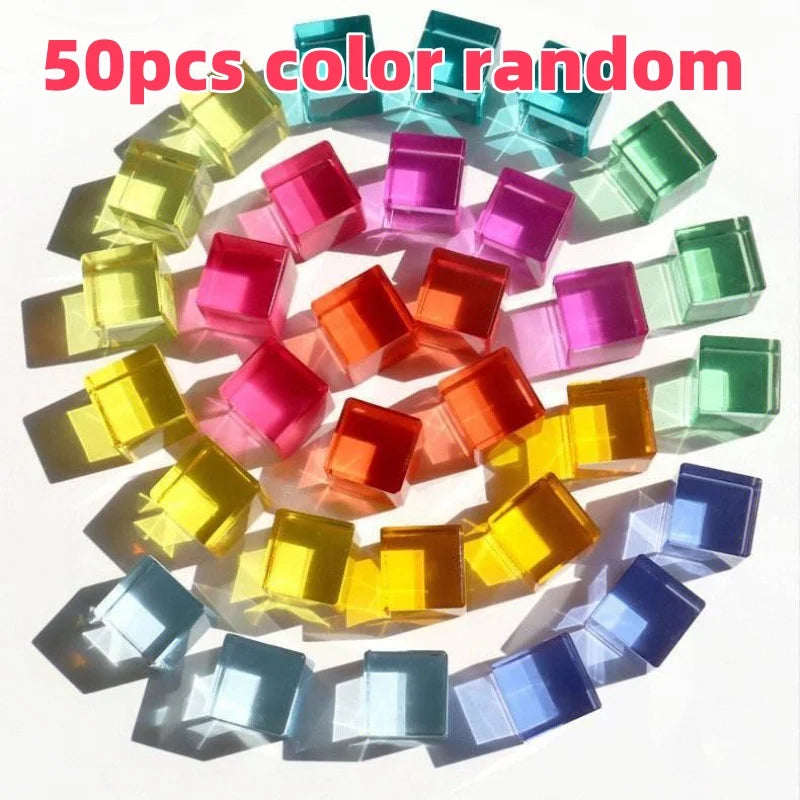 Acrylic Stacked Cube Building Blocks