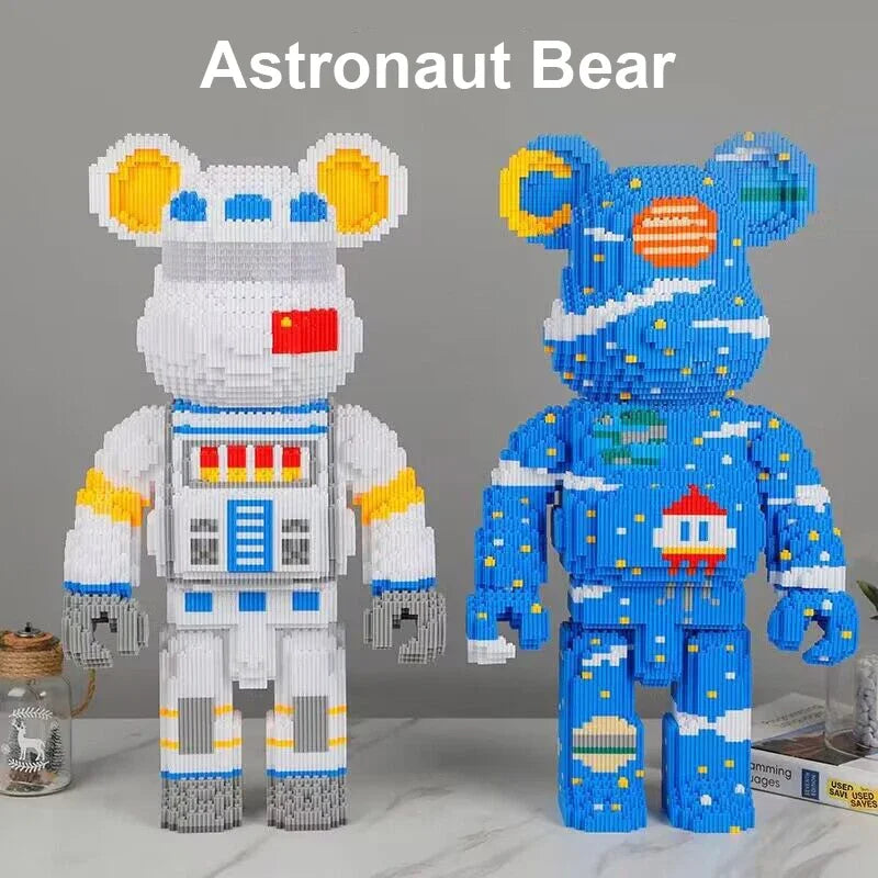 DIY Cartoon Mini Love Violent Bear Bearbrick Model
