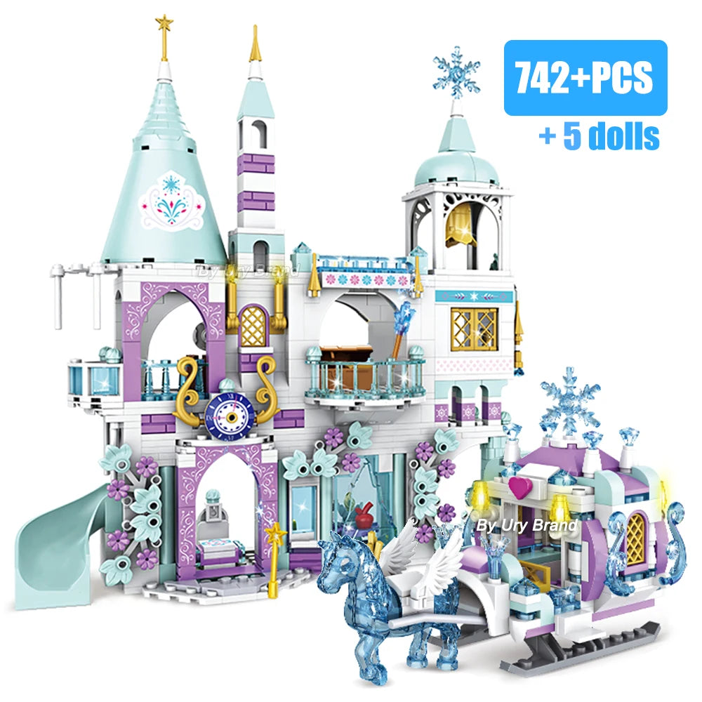 Princess Luxury Ice Castle Building Blocks Set