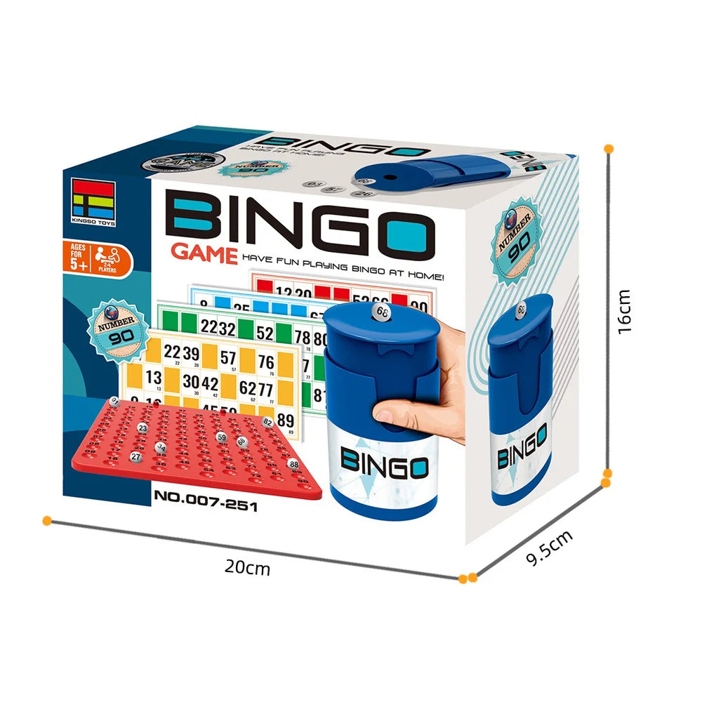 Match Number Color Line Bingo Board Game
