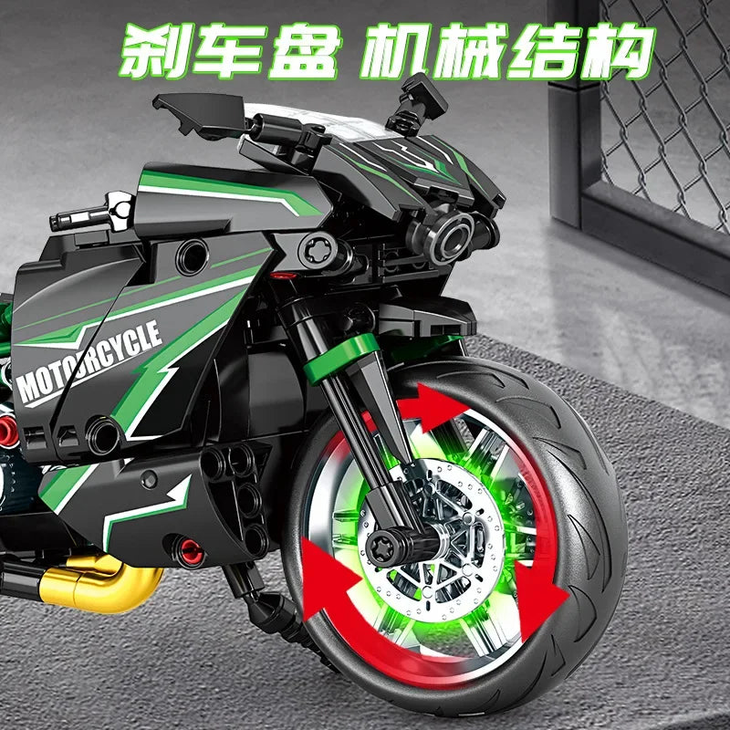 Racing MotorBike Building Blocks