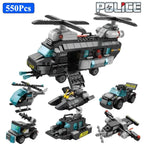 Police Station SWAT Team Military Building Blocks Set