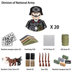 Military Building Block Character – World War II Soldier Mini Doll