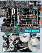 Alloy Bulldozer Robot Construction Set