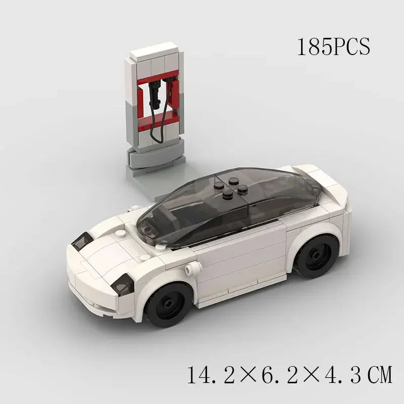 Electric Vehicle Model Car Bricks Set