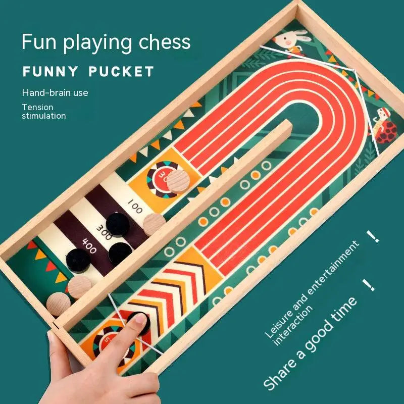 Two Person Battle Wooden Bounce Chess Table