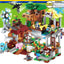 Small Village Jungle Treehouse & Cave Building Blocks Set