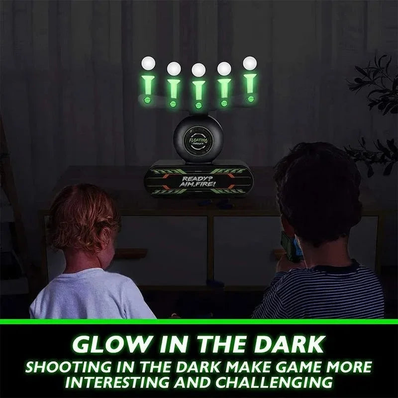 Tactical Luminous Electric Floating Dart Board – Kids Airsoft Shooting Game