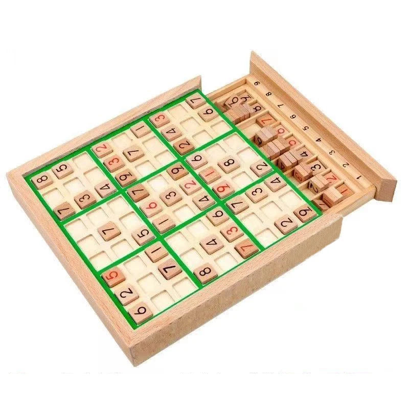 Sudoku Crosswords Montessori Wooden Educational Digits Logic Game