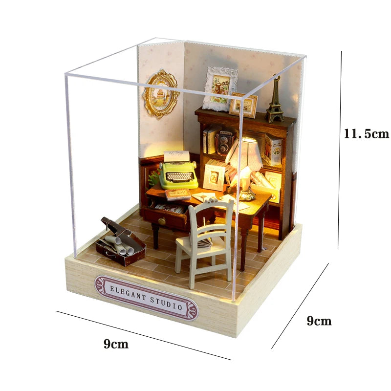 Mini Doll House Kit DIY Flower House