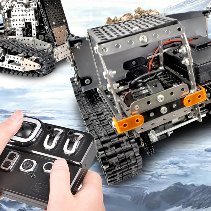 Alloy Bulldozer Robot Construction Set