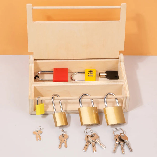 Montessori Lock & Key Learning Toy Hover Image