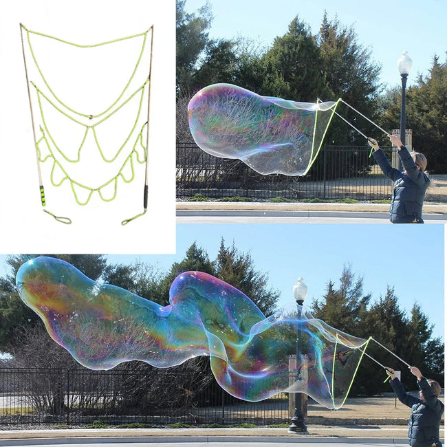 Style Bubble Rope Stainless Steel Giant Bubble Maker Wand Hover Image