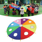 Multi-Person Interaction Rainbow Umbrella Parachute Game