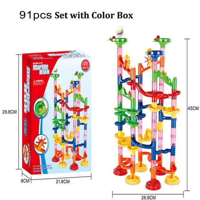 Marble Run Building Blocks Set