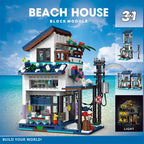 Japanese City Street View Building Block Set