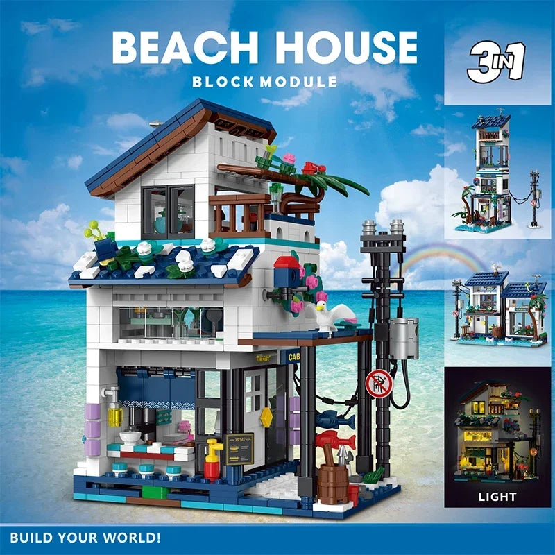 Japanese City Street View Building Block Set