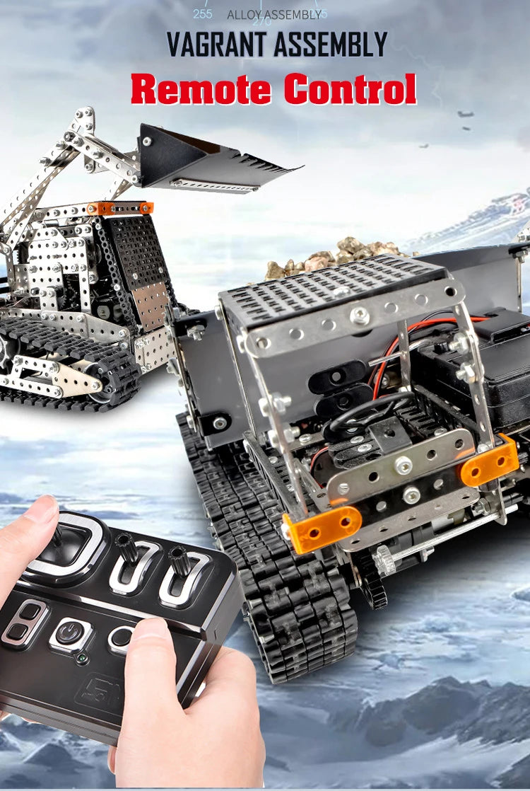 Alloy Bulldozer Robot Construction Set
