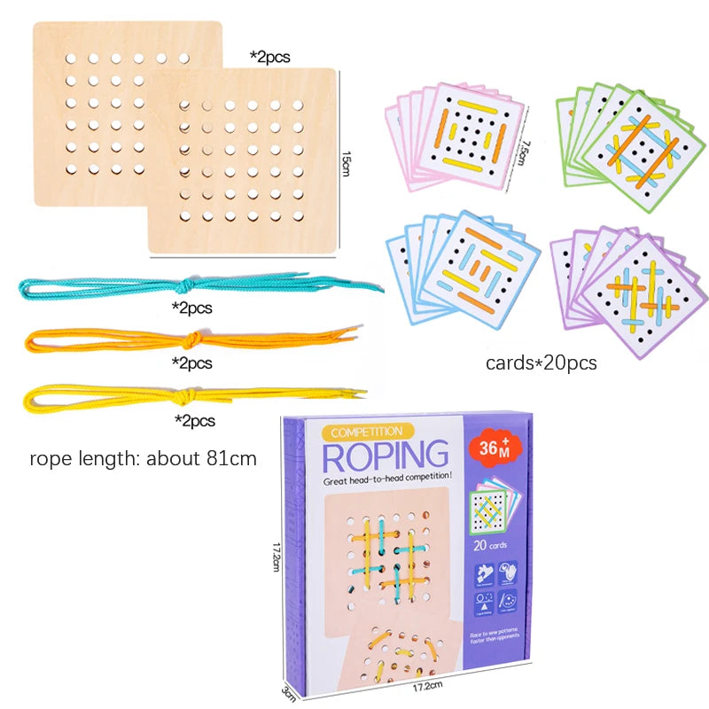 Kids Montessorri Threading Logical Thinking Game
