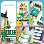 City Flower House Building Blocks Set