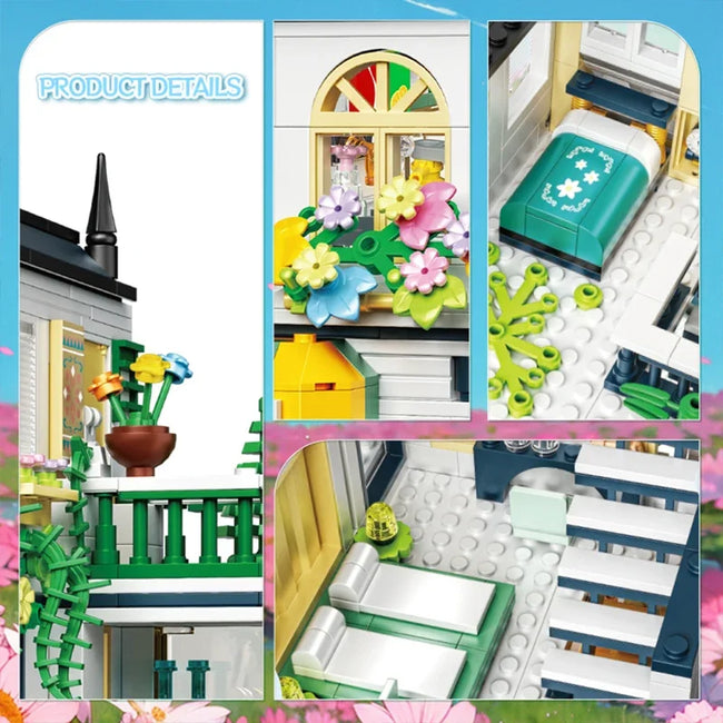 City Flower House Building Blocks Set Main Image