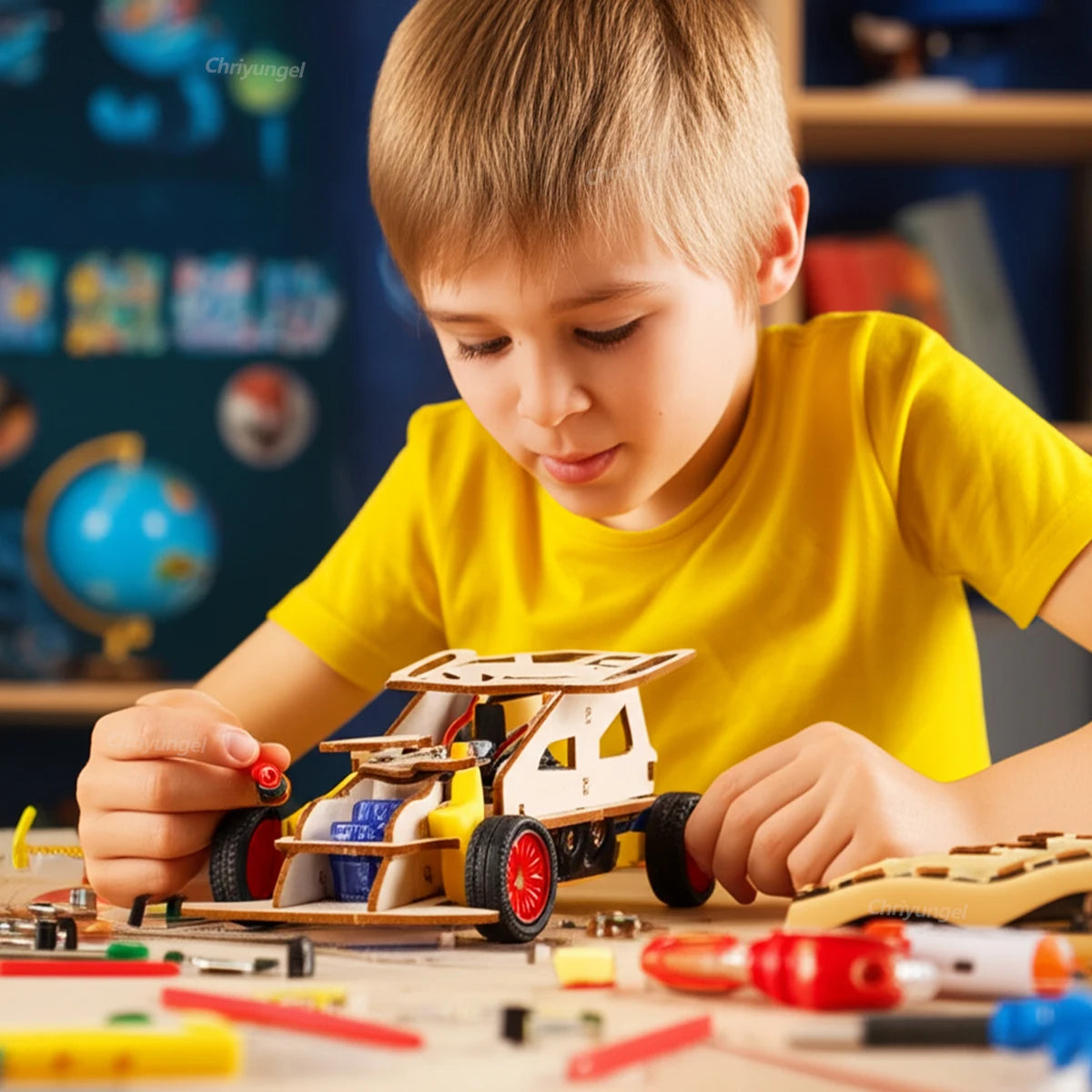 DIY Wooden Remote Control Car