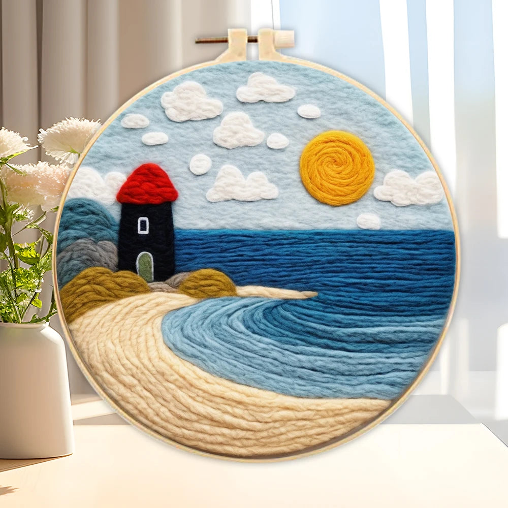 CHENISTORY Wool Felting Painting Kit