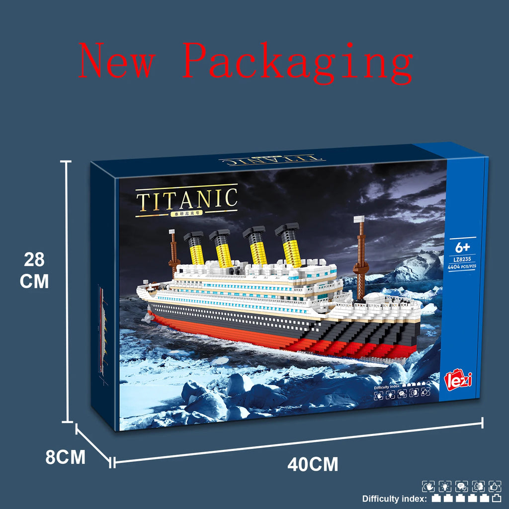Titanic Building Blocks Cruise Ship Model Kit