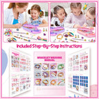 DIY Bracelet Making Kit for Girls - Children's Art And Craft Jewelry Rope Weaving Set Toy Suitable for Ages 6-12 Gift