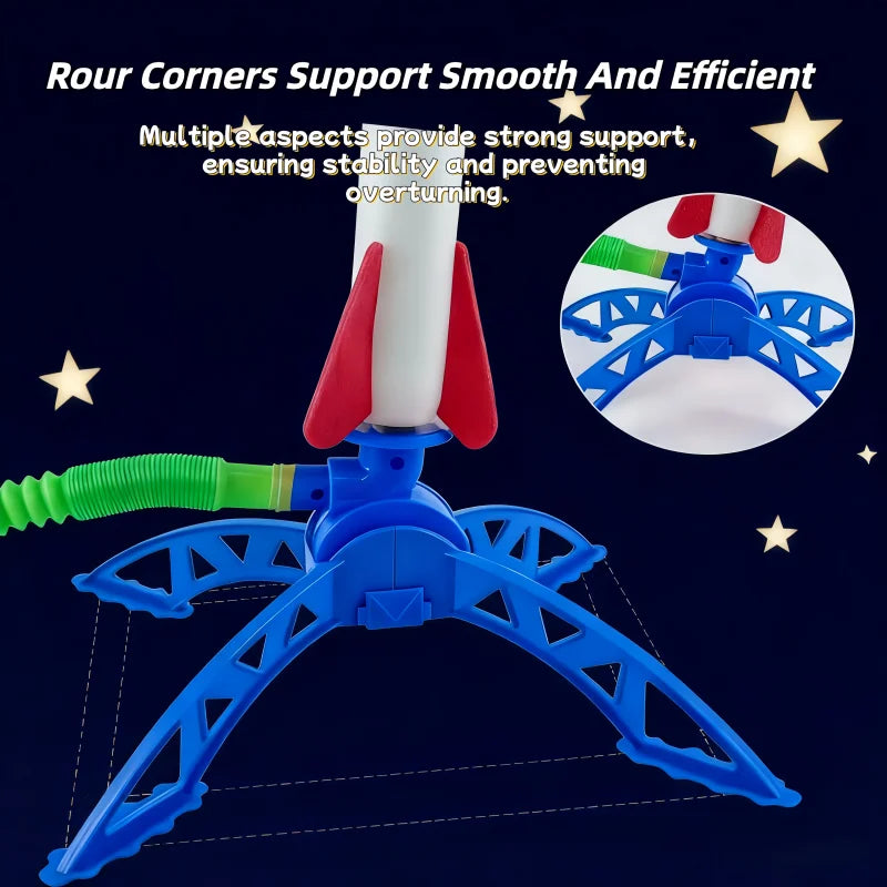 Children’s Foot-Triggered Rocket Launcher Toy