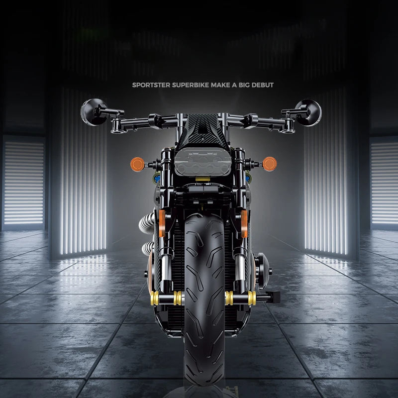 1:8 MOC Building Blocks Motorbike Model