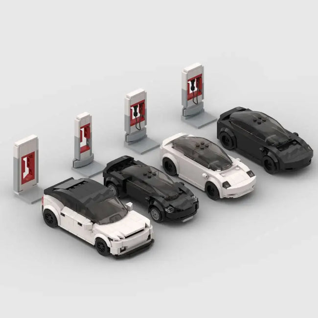 Electric Vehicle Model Car Bricks Set Hover Image