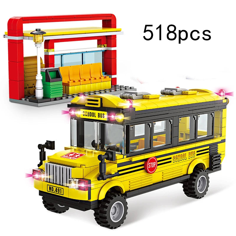 Bus City UK Building Blocks Set