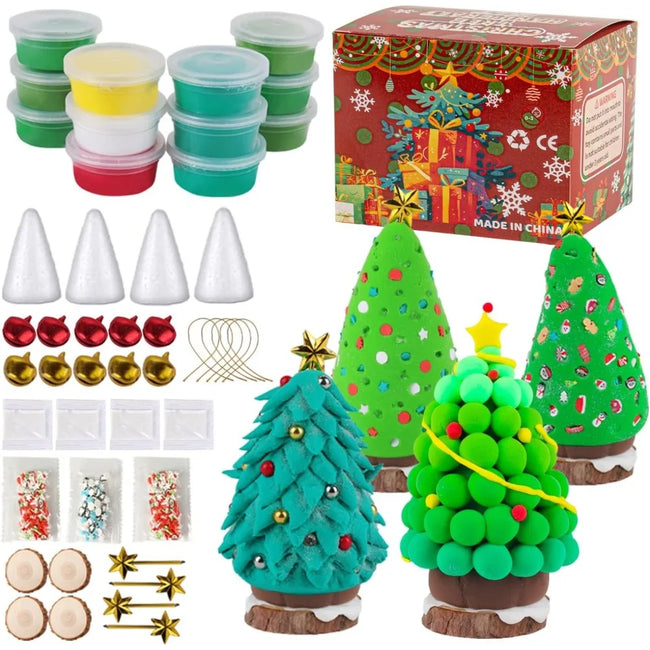 Christmas Trees Crafts Air-Dry Clay Kit Hover Image