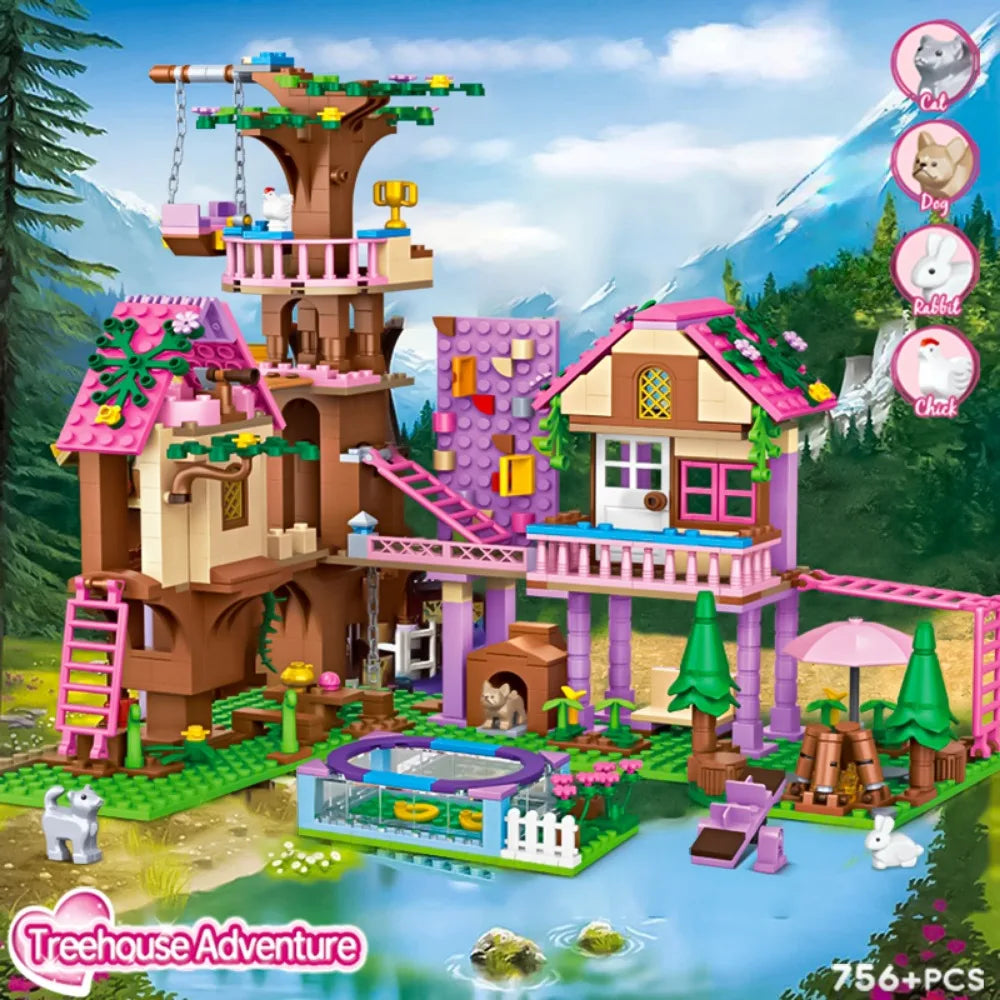 City Tree House Building Blocks Set