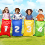 4pcs Colorful Kids Jumping Bags – Fun Outdoor & Indoor Field Game Set