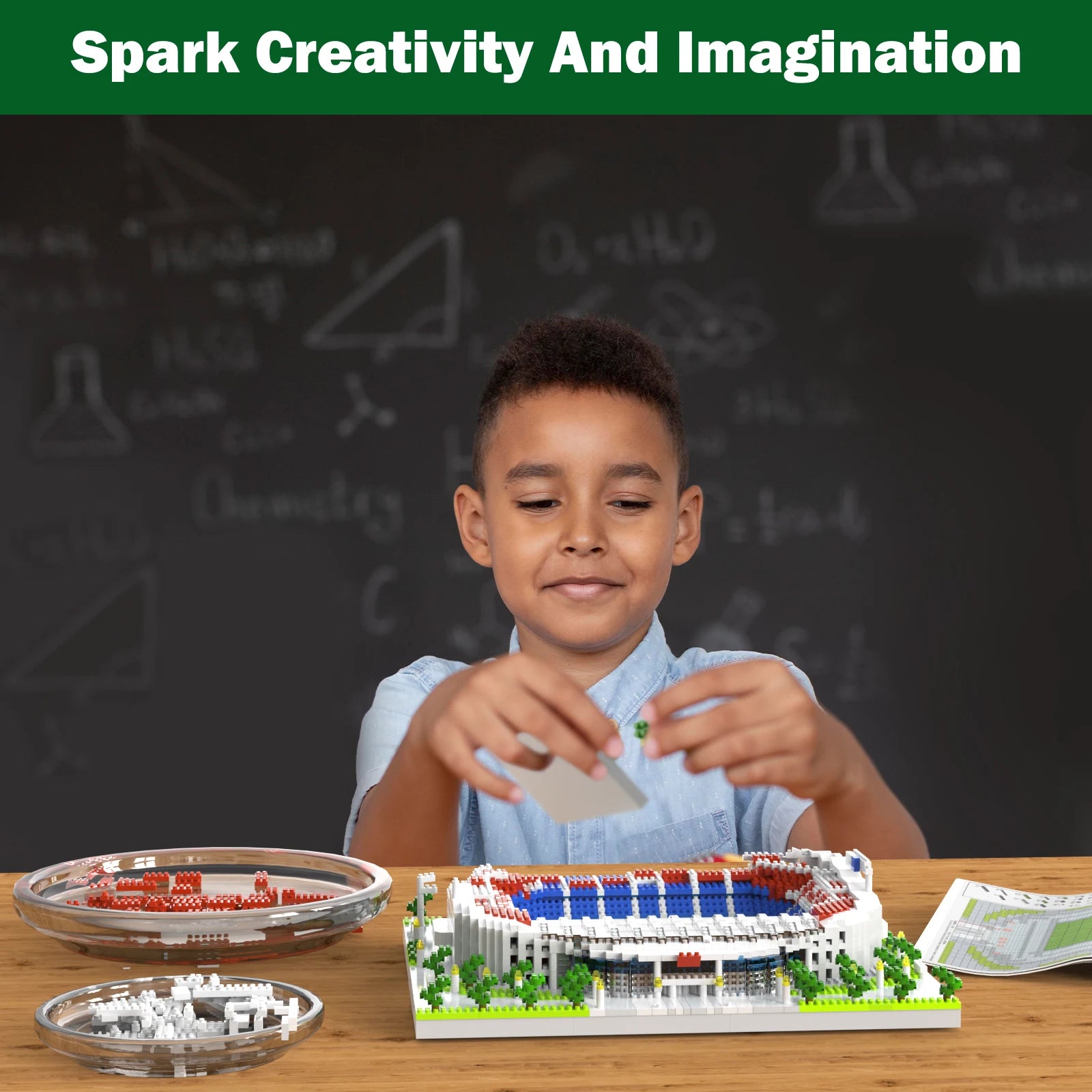 Barcelona Soccer Stadium Micro Blocks Building Set