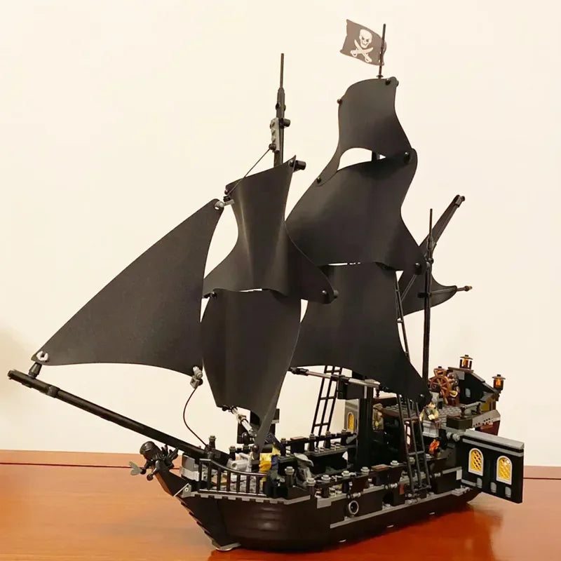 Caribbean Ship Revenge Warship – Black Pearl Building Block Set