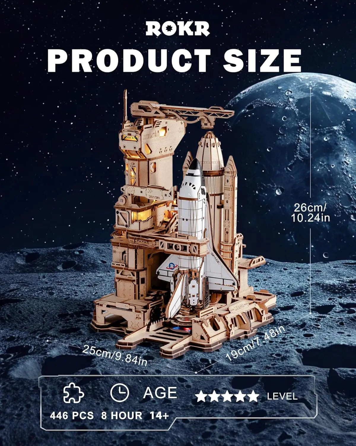 3D Wooden Space Shuttle Puzzle