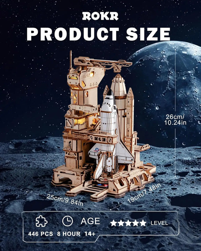 3D Wooden Space Shuttle Puzzle Main Image