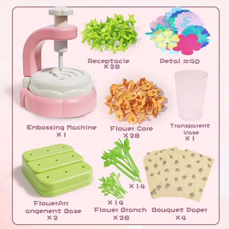 Fabric Flower Bouquets DIY Craft Kit