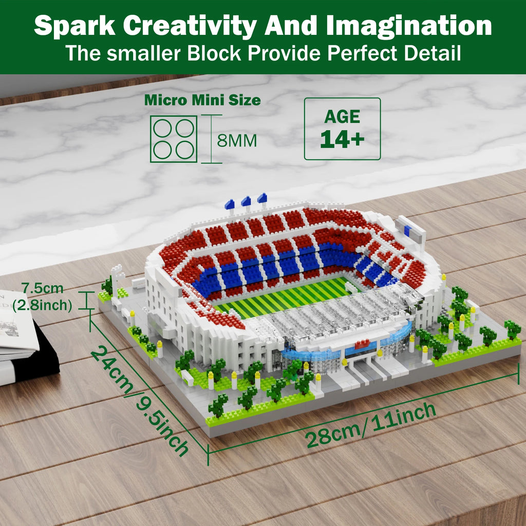 Barcelona Soccer Stadium Micro Blocks Building Set