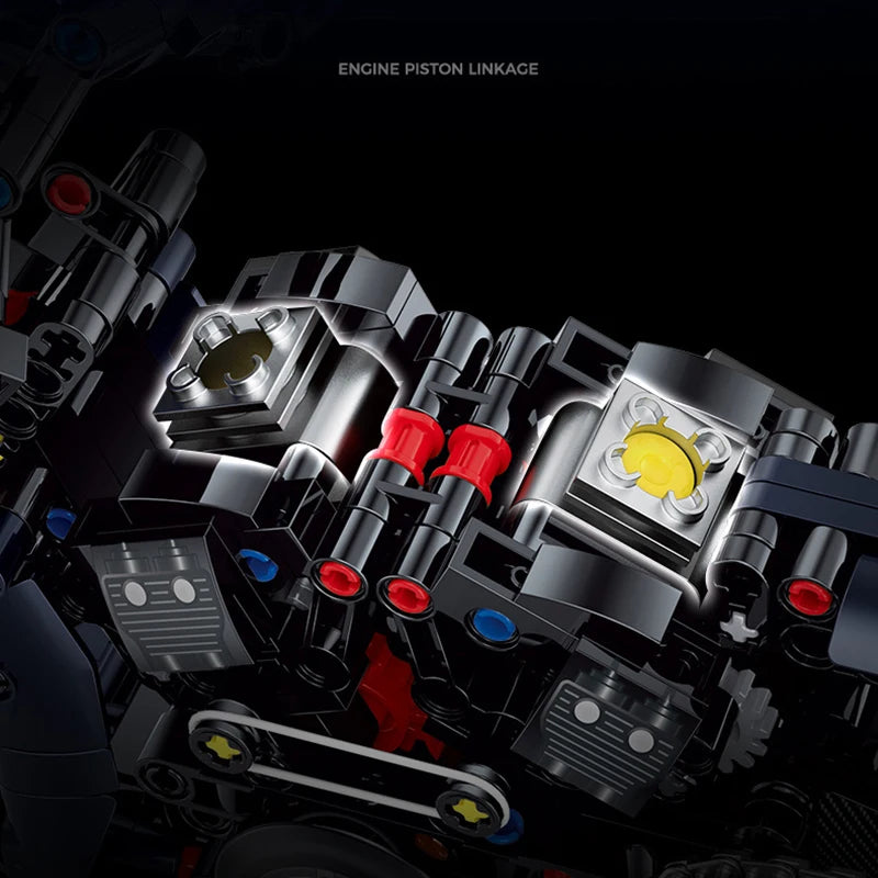 Racer Motorbike Building Blocks Set 1:8