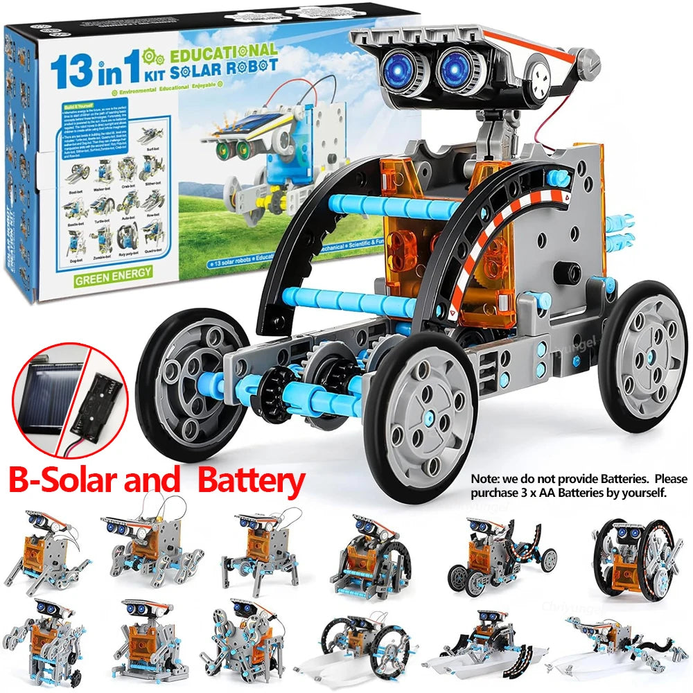 13-in-1 Solar Robot Kit – DIY STEM Educational Toy