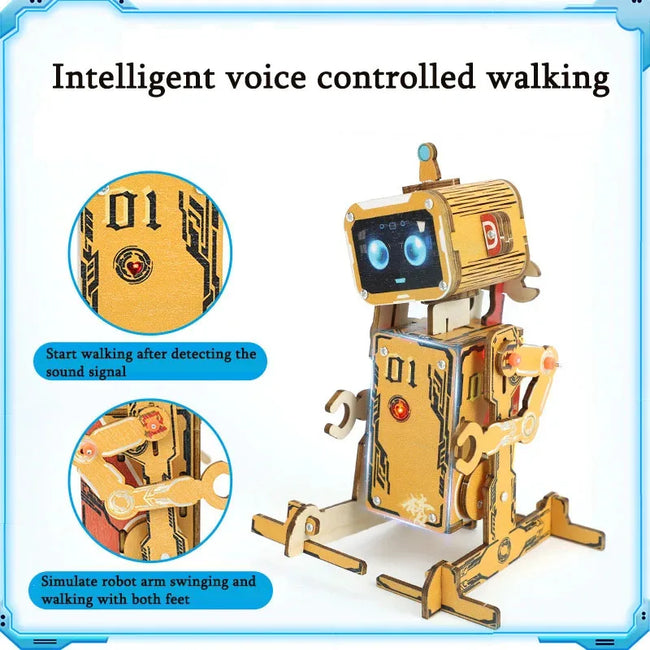 DIY Voice-Activated Robot Kit Main Image